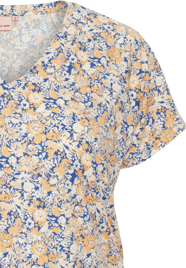 Simple Wish SWSEENA TEE 1 Apricot wash aop ms24 01d