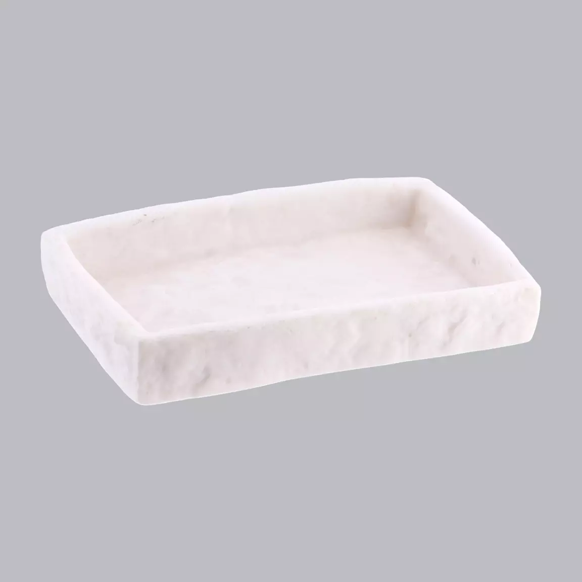 Set d'accessoires salle de bain Effet Pierre Blanc