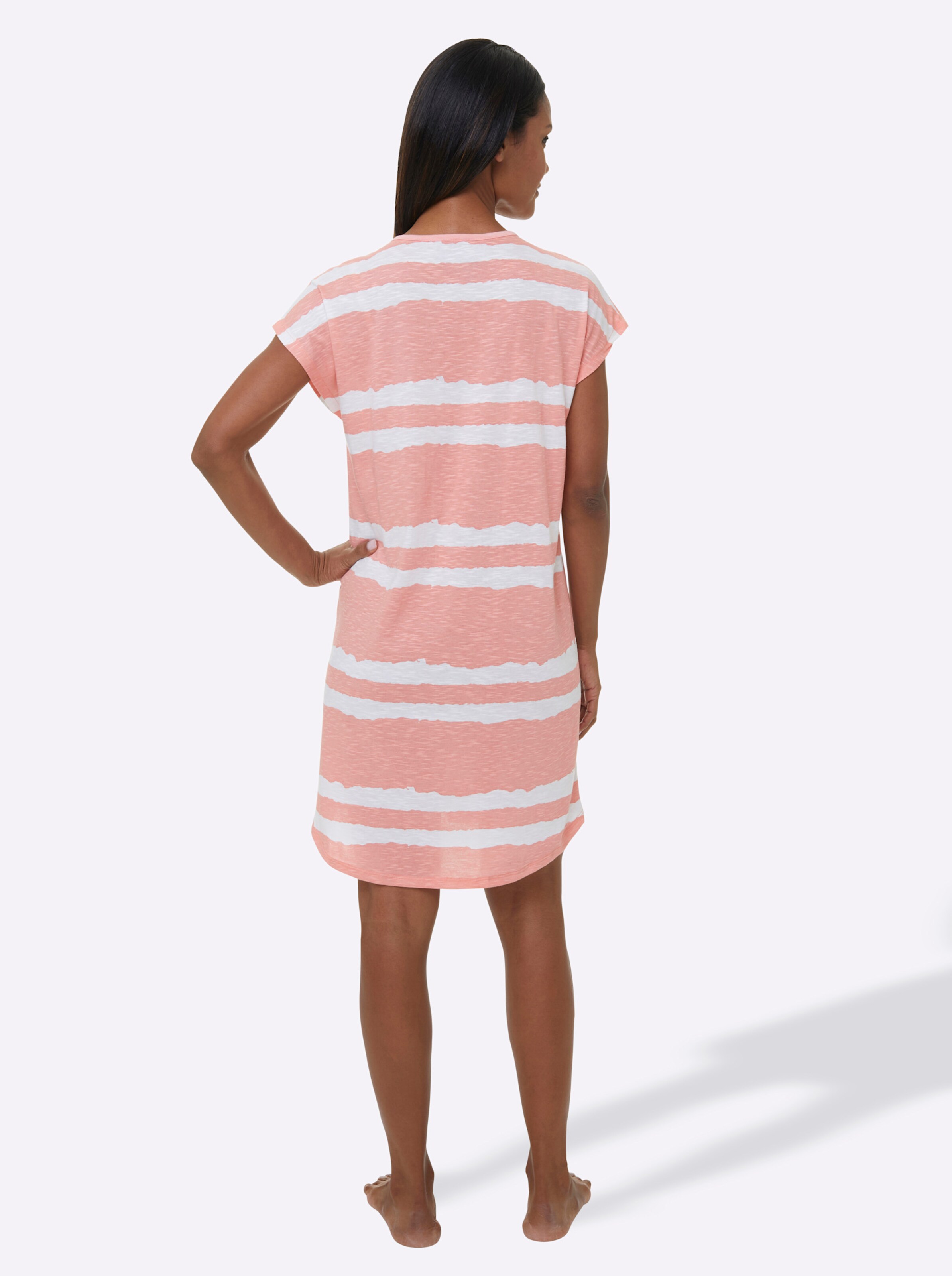 wäschepur Sleepshirts in bleu + apricot