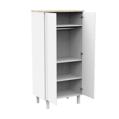 Armoire 2 portes ELEONORE Blanc - SAUTHON