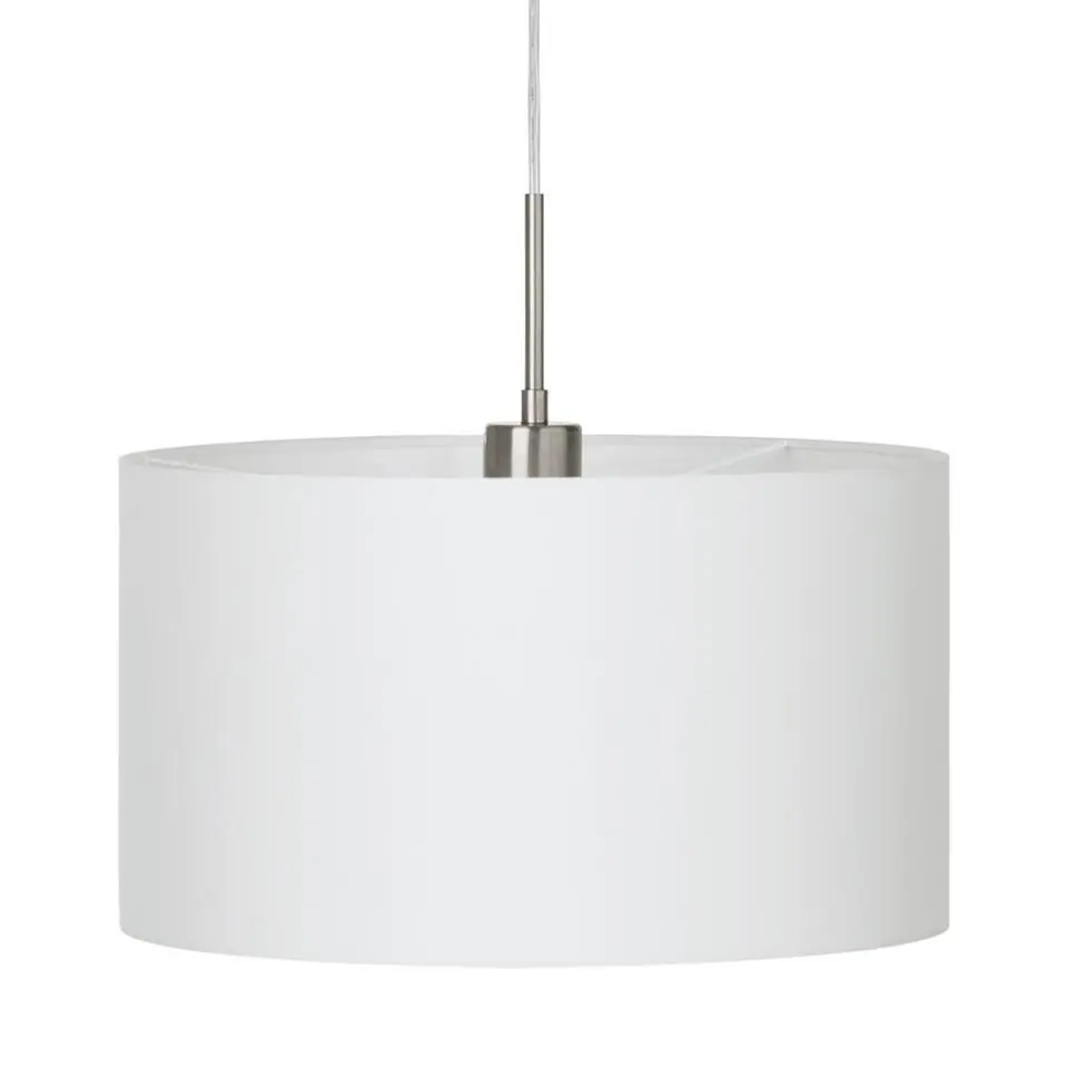 EGLOPasteri-Hanglamp-1Lichts-Ø38cm-Nikkel-Mat-Wit