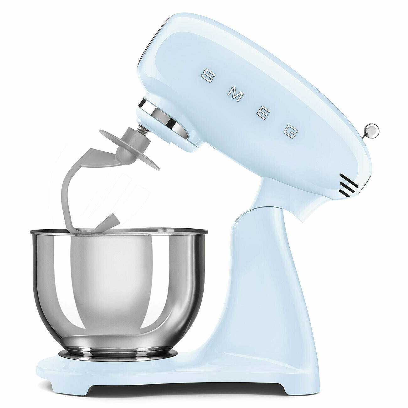 SMEG Küchenmaschine Full-Color Pastellblau/ silberfarbig