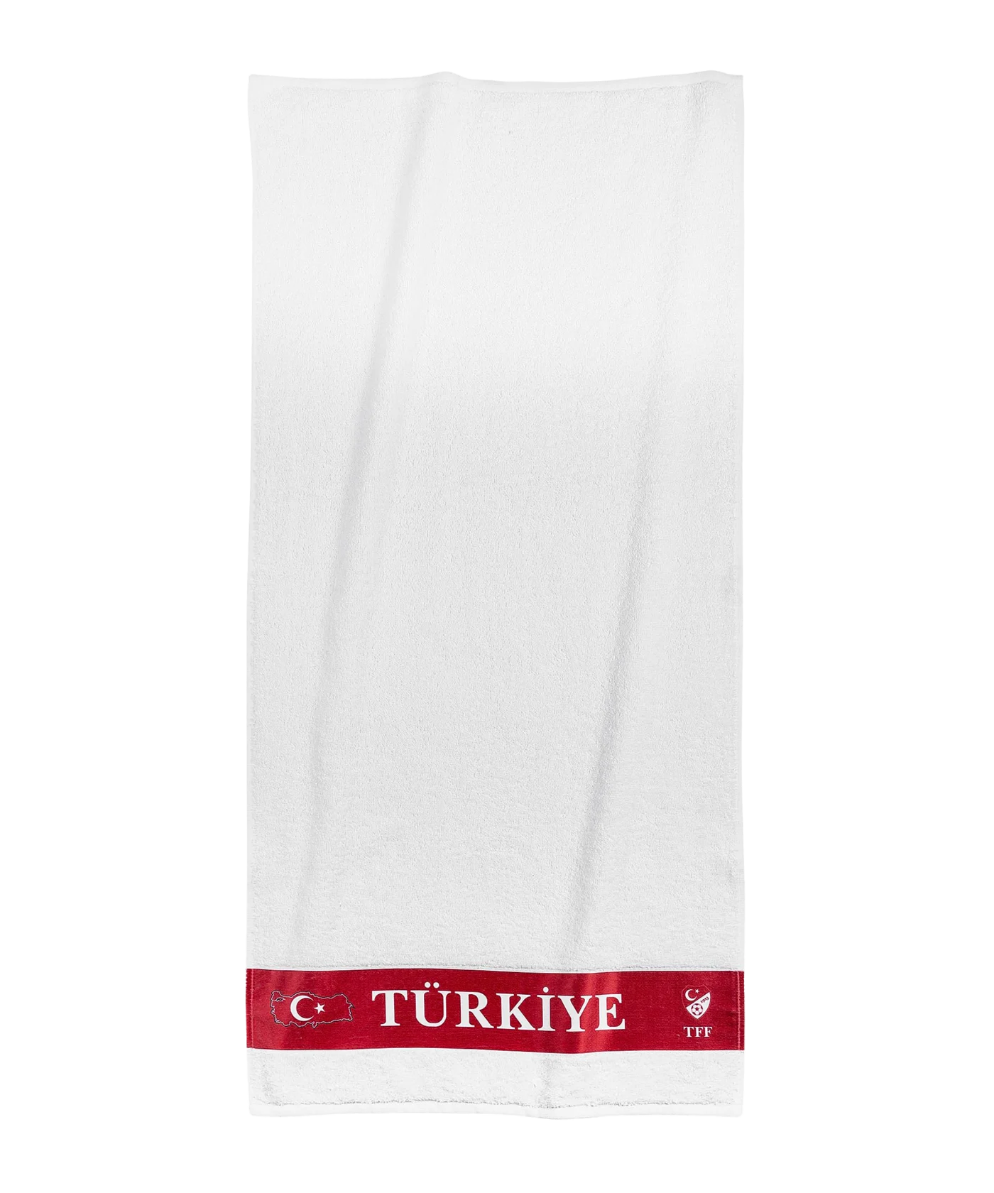 TFF Türkei Handtuch 50x100cm EM 2024 Weiss