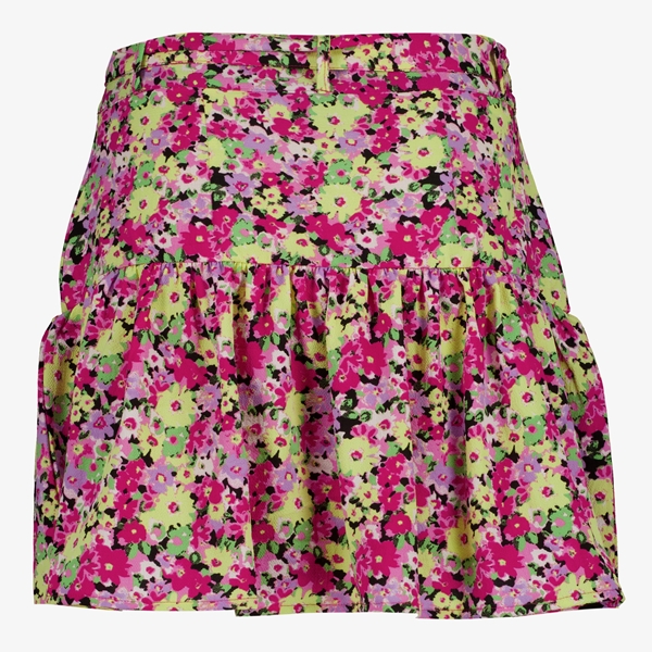 TwoDay dames skort roze met bloemenprint