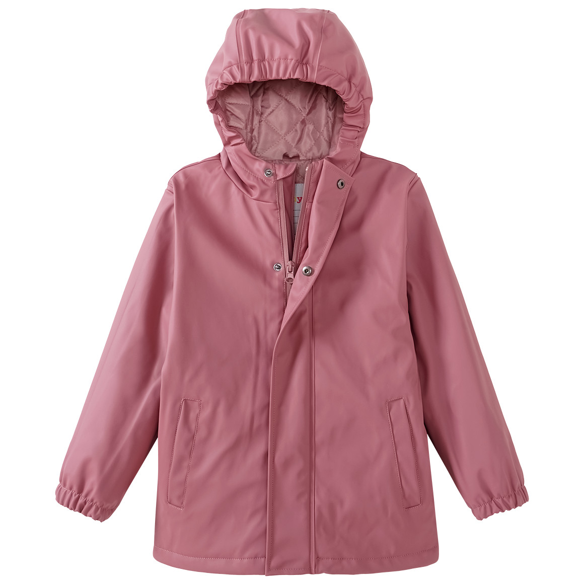 Famy Kinder Regenjacke mit gestepptem Futter rosa