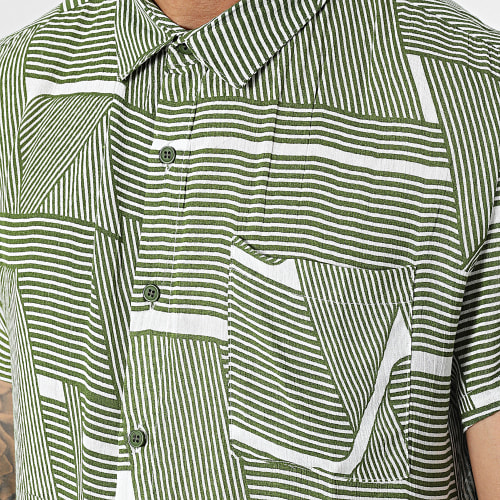 Chemise Manches Courtes Vert