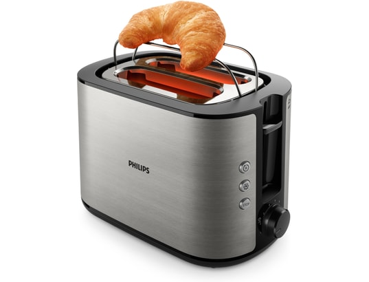 PHILIPS - Grille pain HD2650/90 métallique Viva Collection