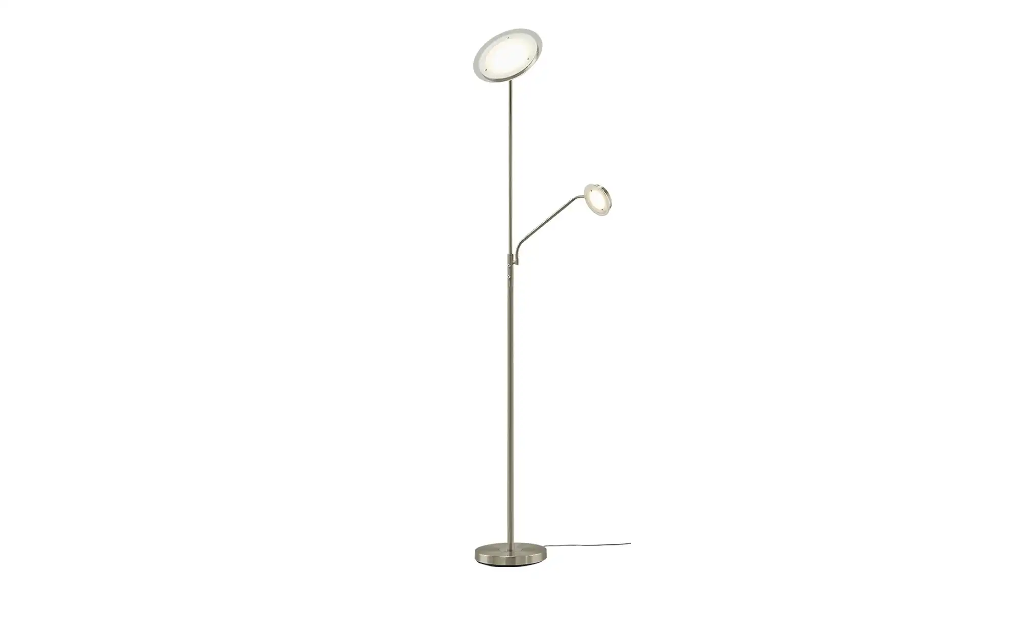 KHG LED-Deckenfluter, 2-flammig, Nickel-matt