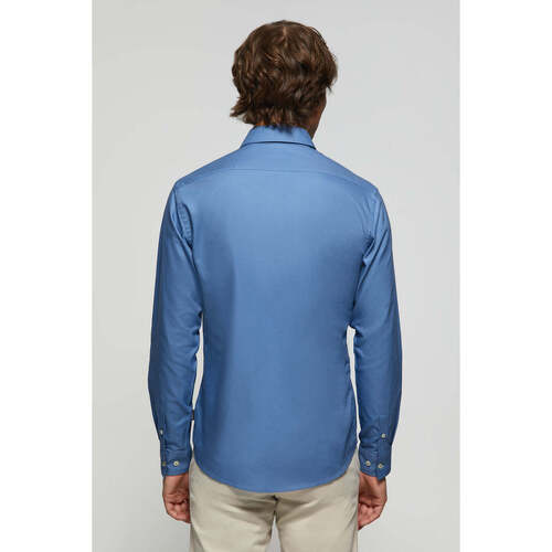 Polo Club - BLOCK FRAME MKT OXFORD SHIRT Azul