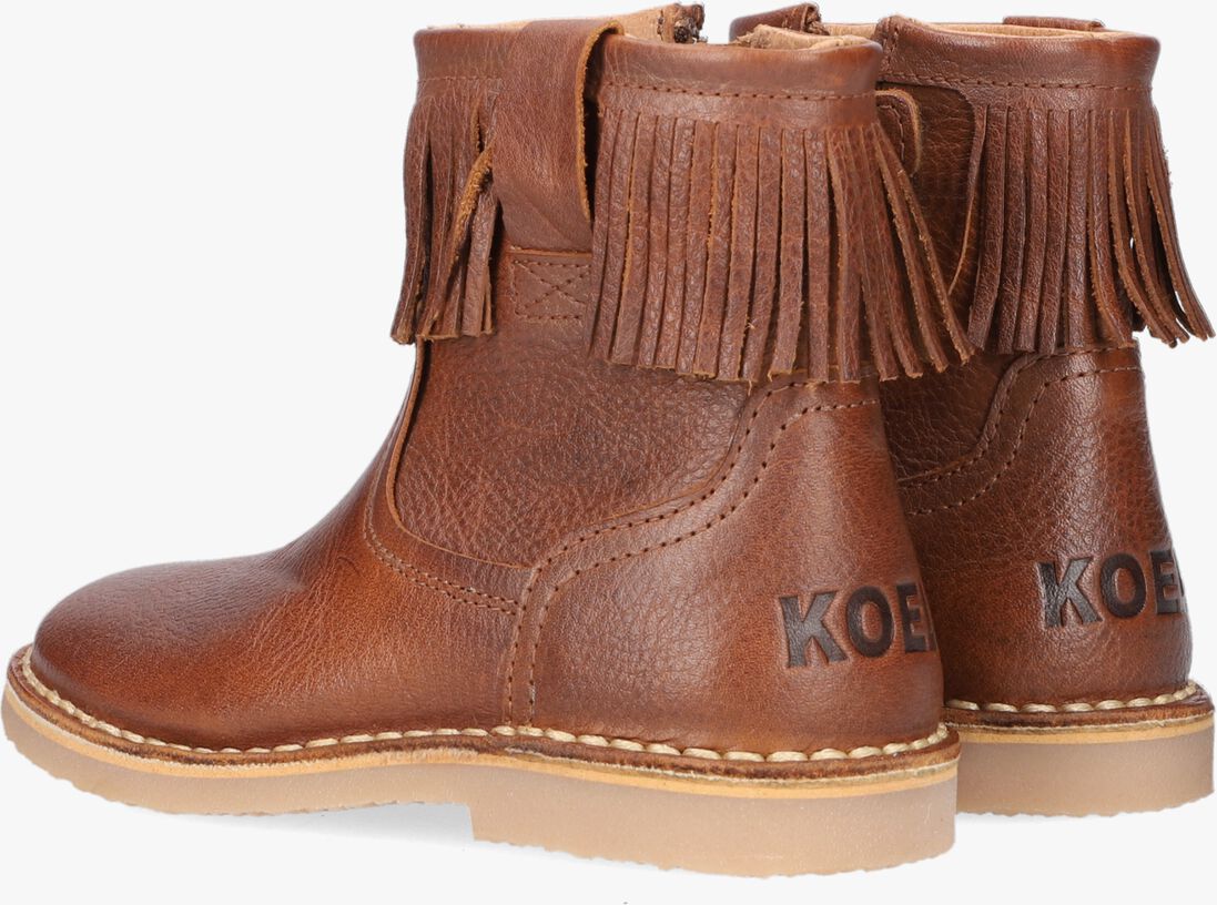 KOEL4KIDS cognac koel4kids enkellaarsjes 02m003
