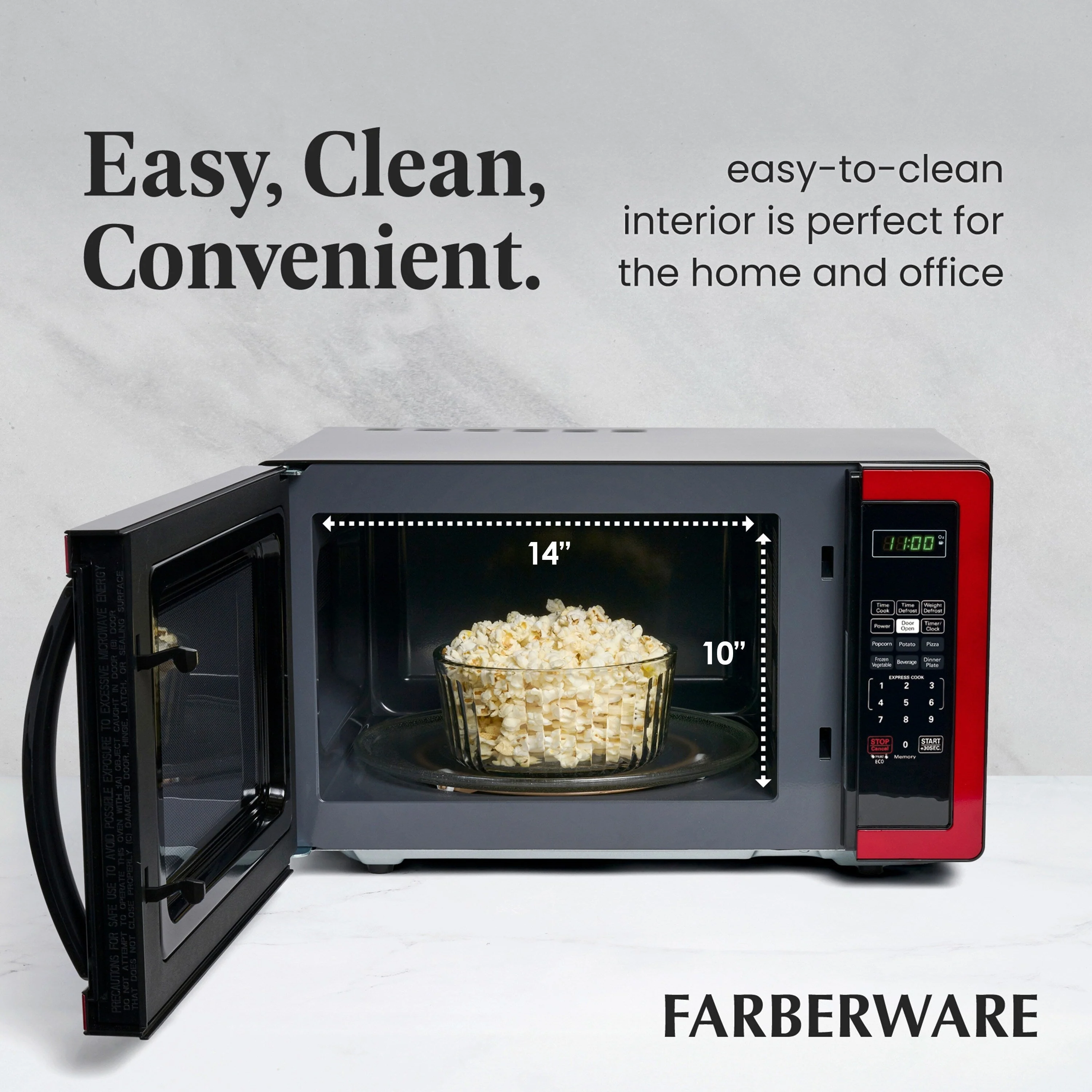 Farberware Classic 1.1 Cu. Ft. 1000-Watt Microwave Oven