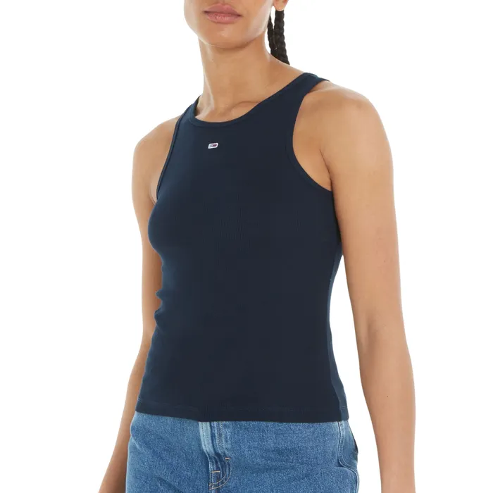 Tommy Hilfiger Essential Slim Rib-Knit Tanktop Dames