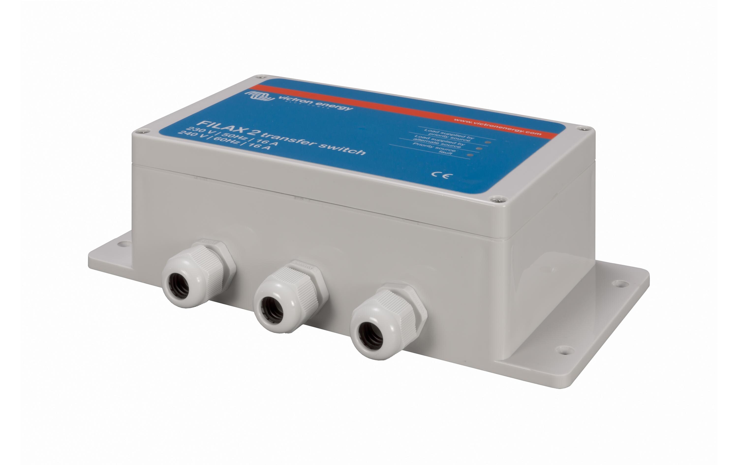 Filax 2 Umschalter 230 V<br>Filax, der ultraschnelle Transferschalter