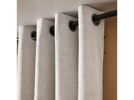 KEYNE - Rideau Thermique Occultant 140 x 180 cm Doublé Polaire Coloris Pampa