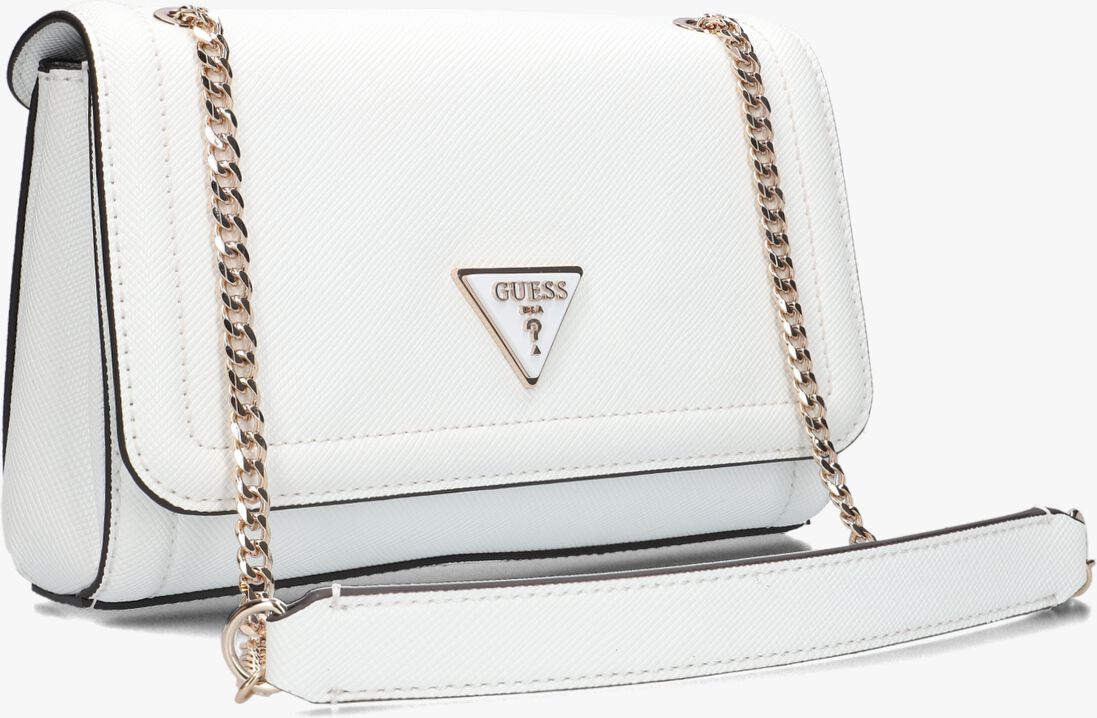 GUESS witte guess schoudertas noelle convertible xbody flap