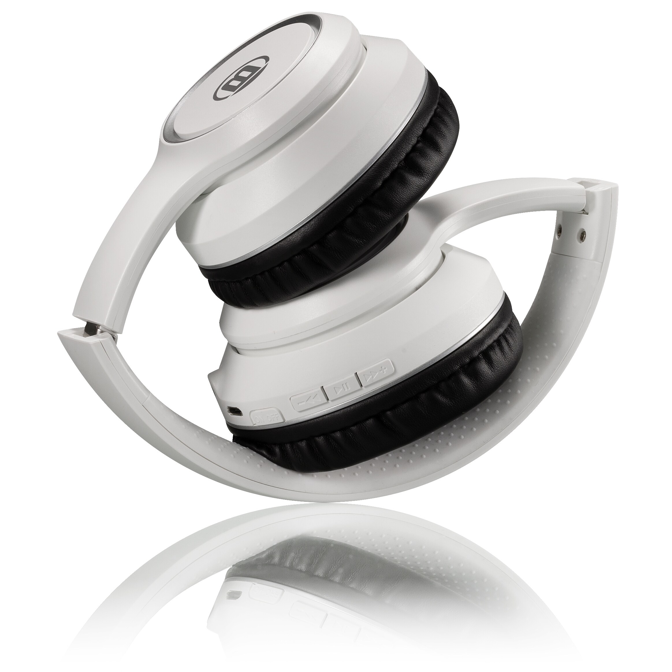 BRESSER Bluetooth Over-Ear-Kopfhörer Farbe: weiss, Farbe 2: silber