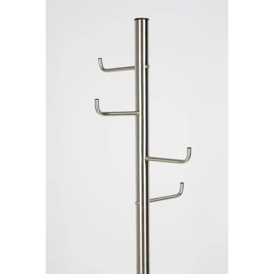 Housecraft Hooked kapstok staand metaal Zilver