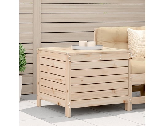 VIDAXL - Pouf Repose-pied de jardin 62x63,5x53,5 cm bois de pin massif