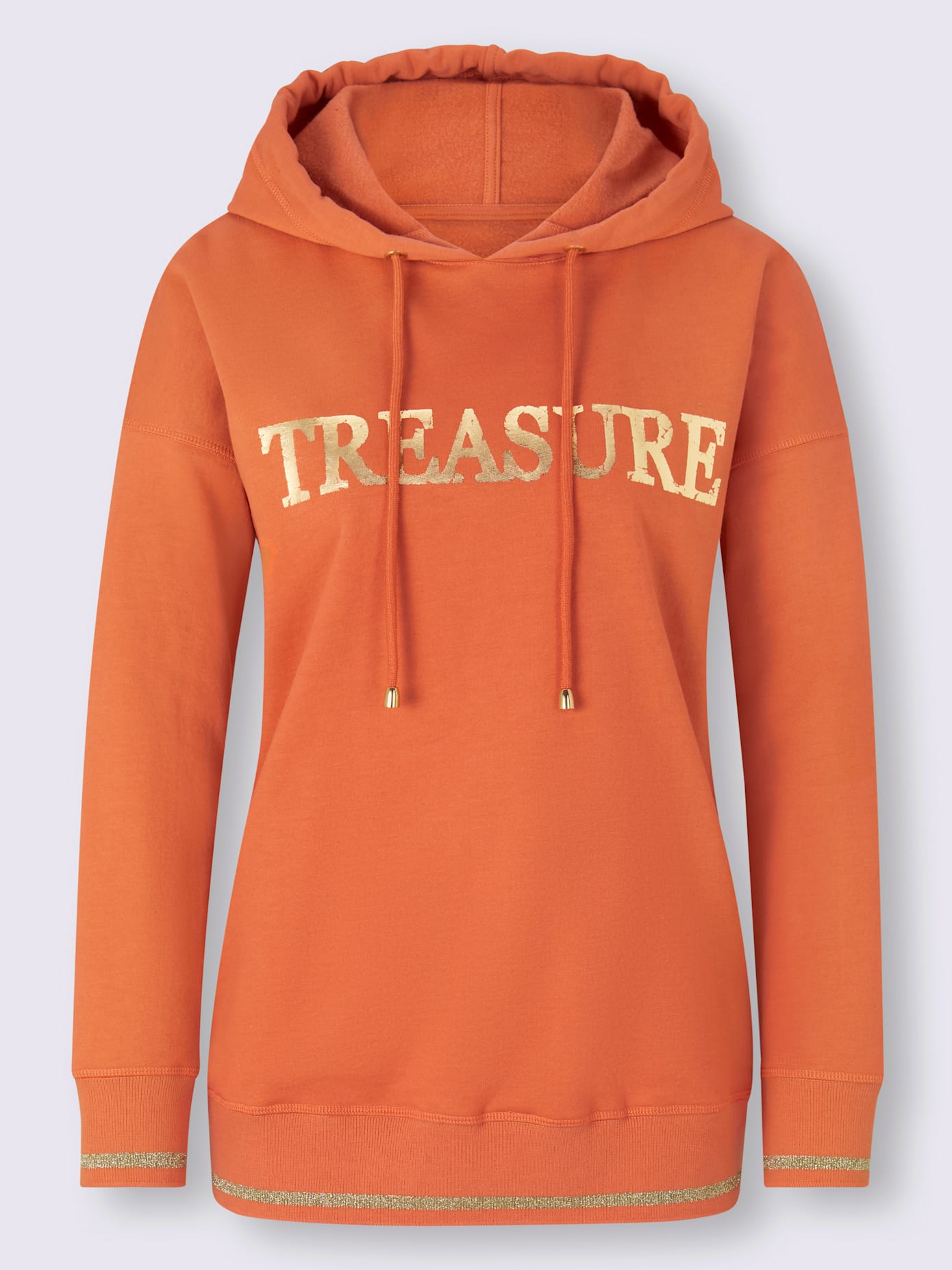 Sweat-shirt imprimé métallique mode