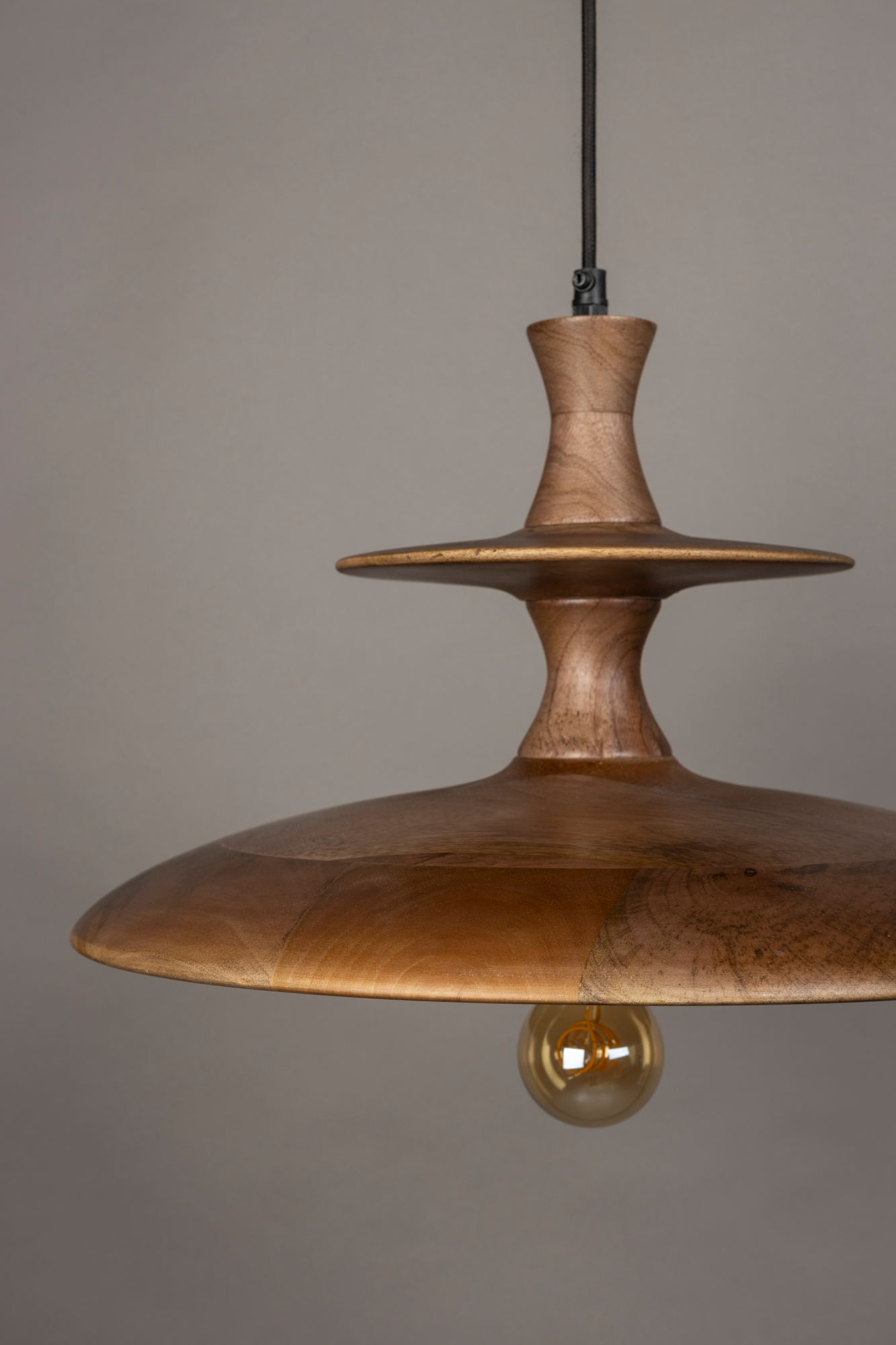 Hanglamp CATH L walnoot