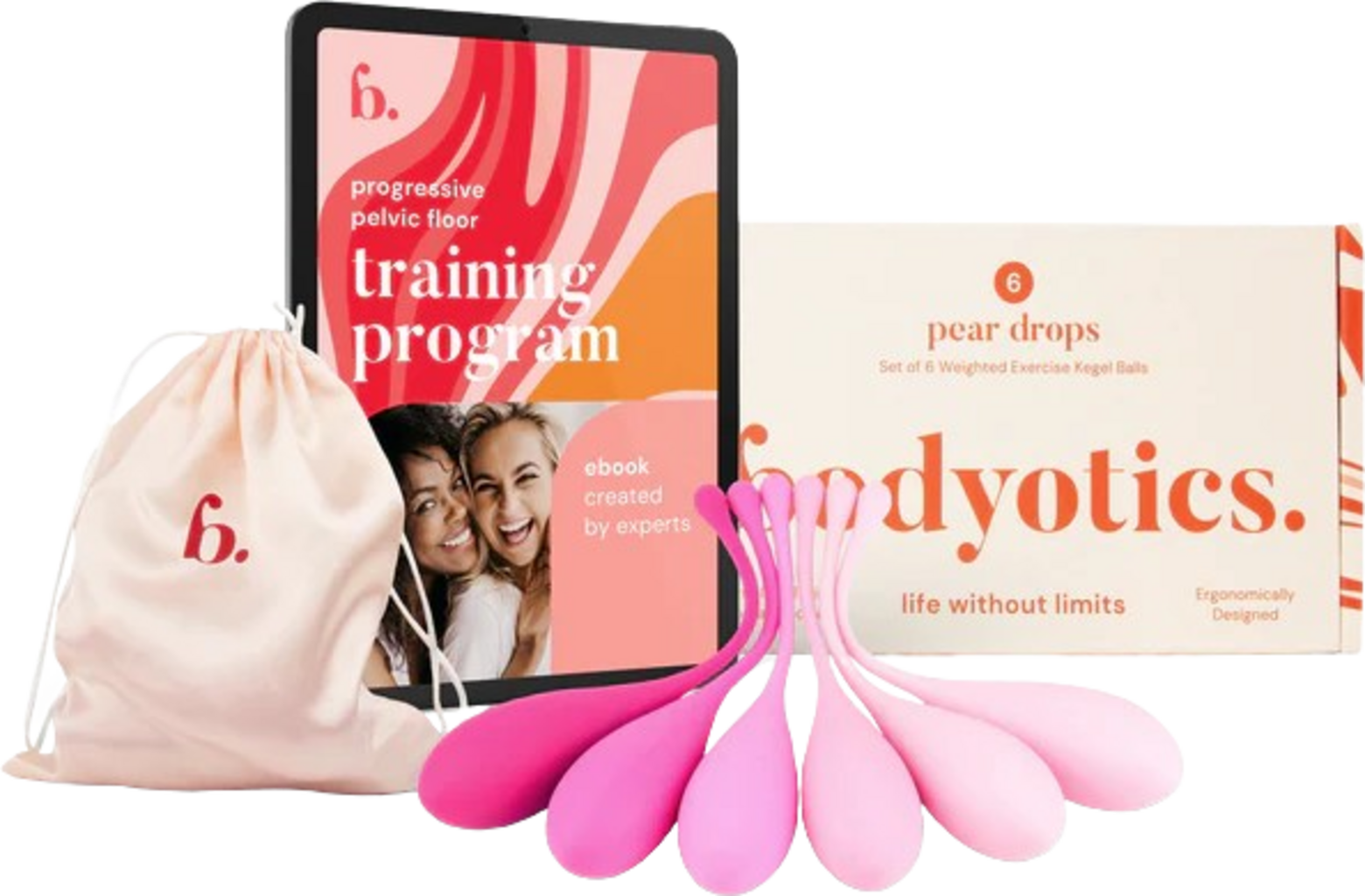 bodyotics  Deluxe Soft Beckenboden Trainingshilfen, 6 Stk