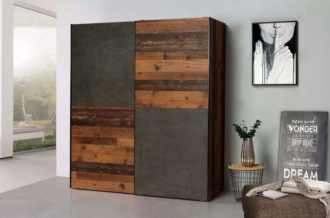 Schwebetürenschrank Dederik 170 x 200 cm