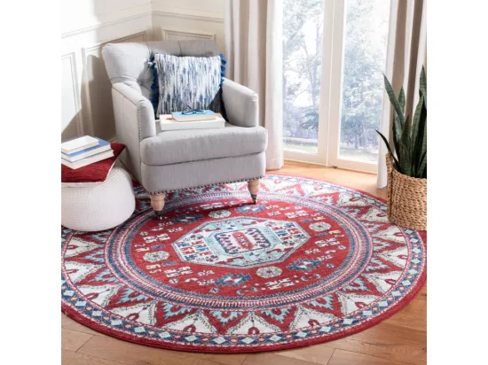 Tapis Red & Blue 201 X 201 cm - Kara