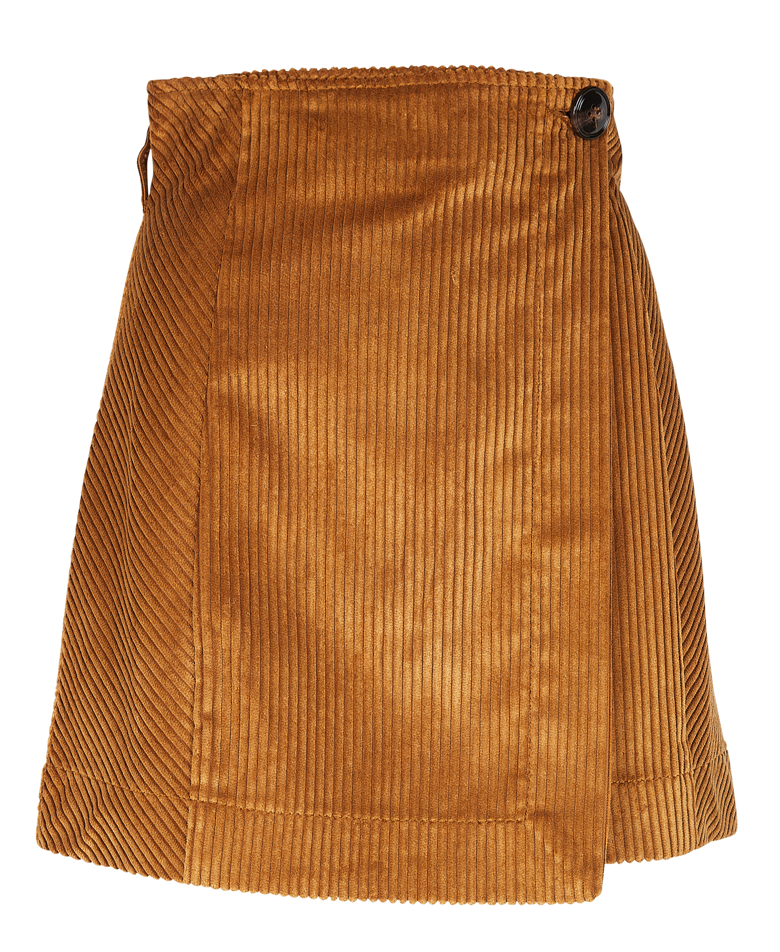 ORDINALE - Jupe courte en coton mélangé| Beige