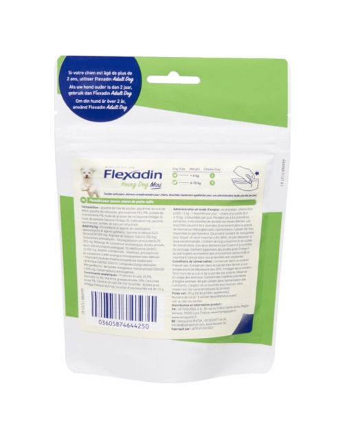 Flexadin Young Dog Mini - Chews - Gewricht-Supplement - 60 stuks <10 Kg