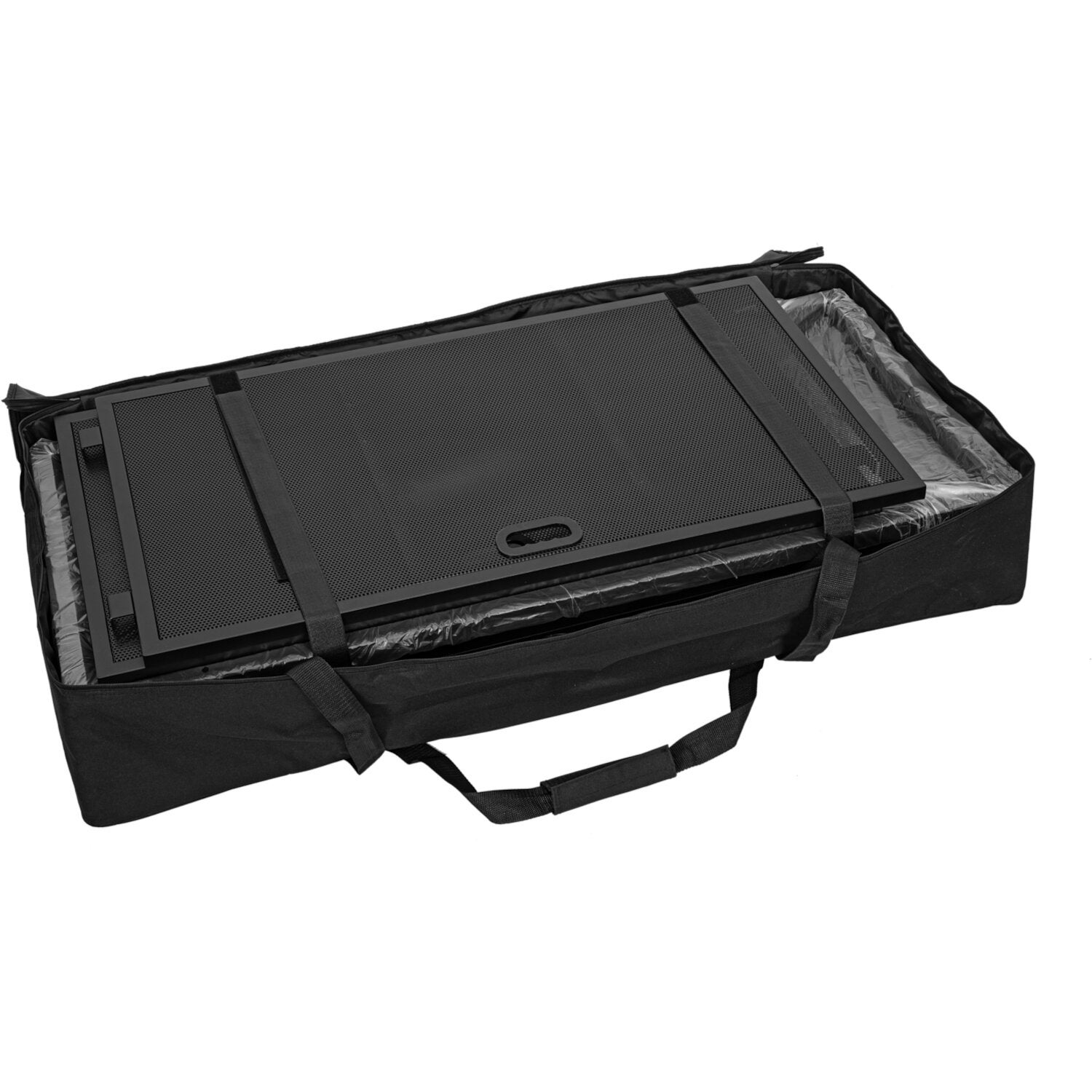 Omnitronic Large Mobile DJ Stand inclusief witte hoes
