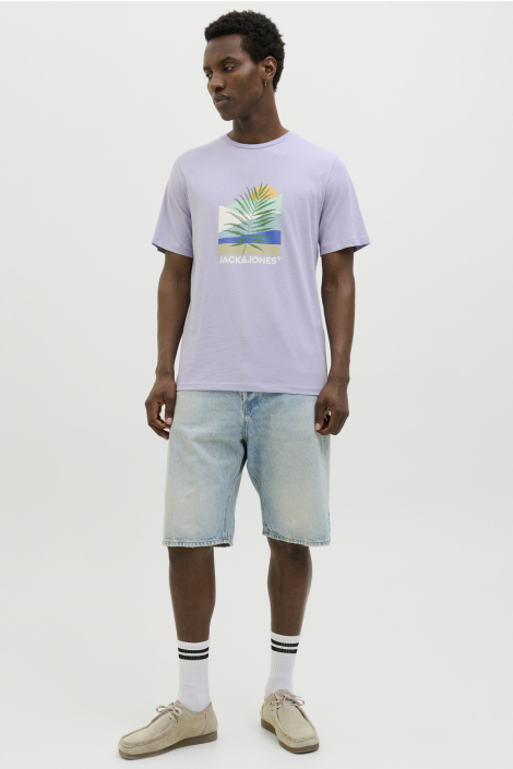 Jack & Jones paarse heren t-shirt