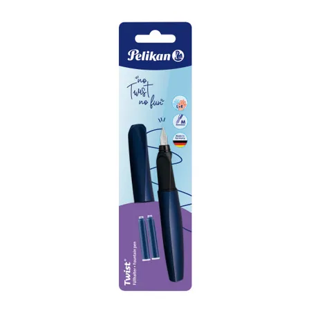 Pelikan Twist® Füller für Rechts- und Linkshänder, Night Breeze, Feder M
