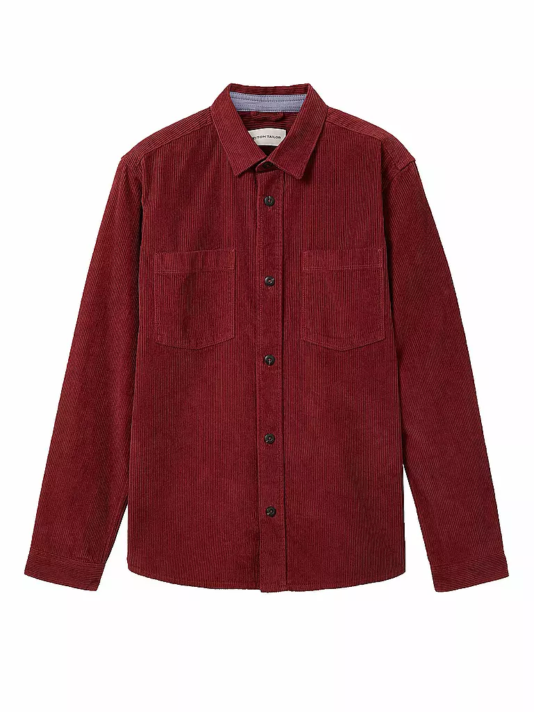 TOM TAILOR Overshirt dunkelrot