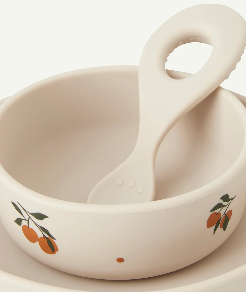 LIEWOODSET DE VAISELLES EN SILICONE MOTIFS PÊCHES