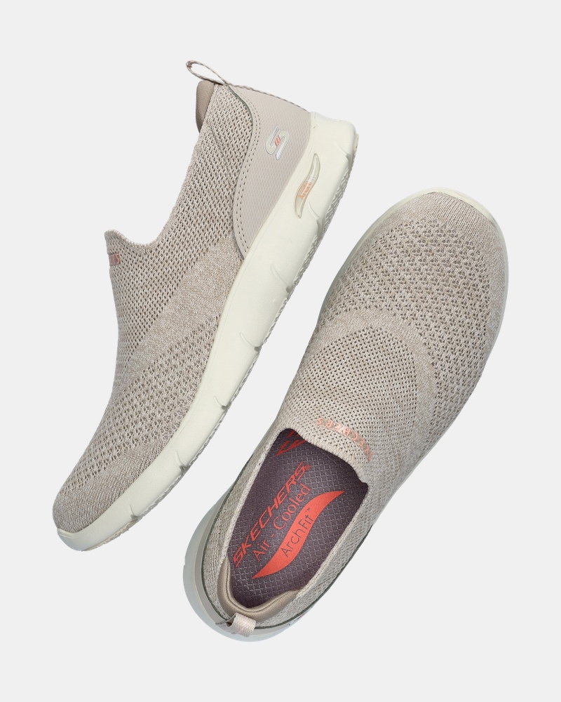 Skechers ArchFit Refine Instapschoenen  - beige