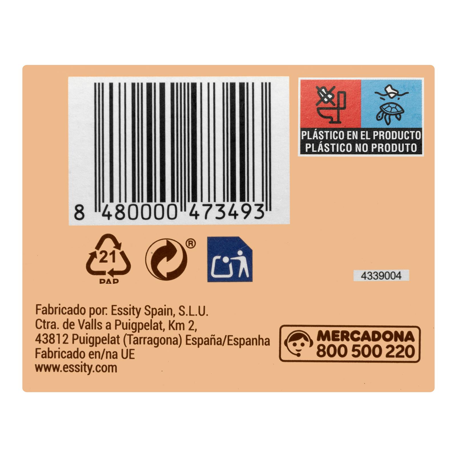 Protège-slip normal en coton Deliplus