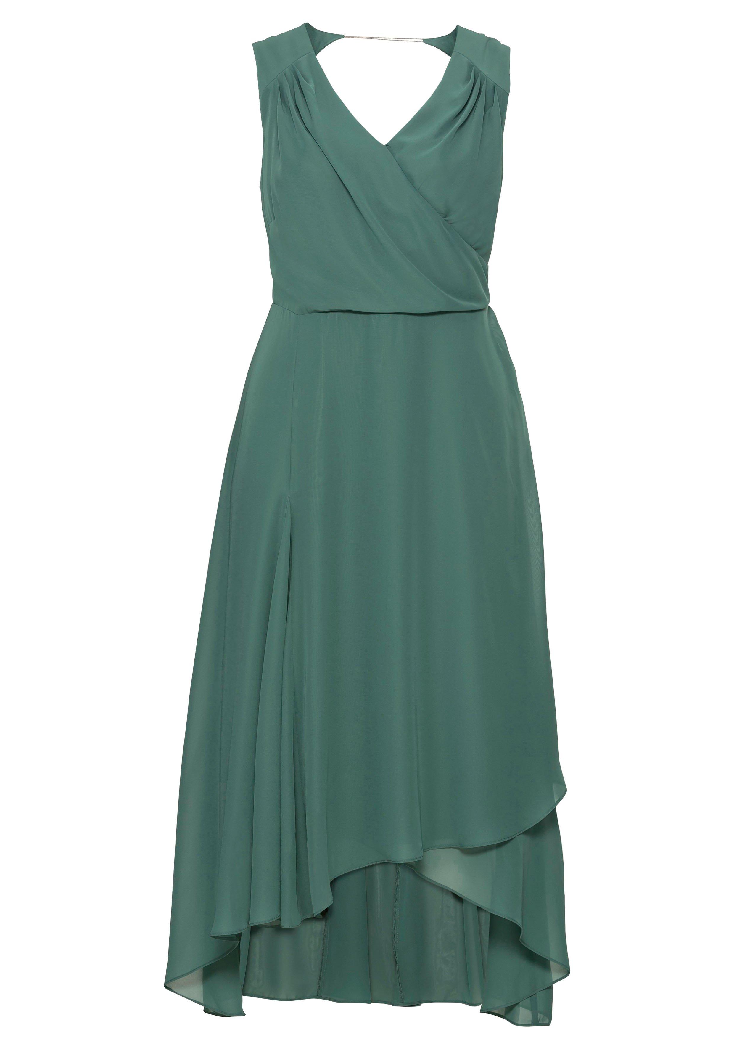 Chiffonkleid in Wickeloptik