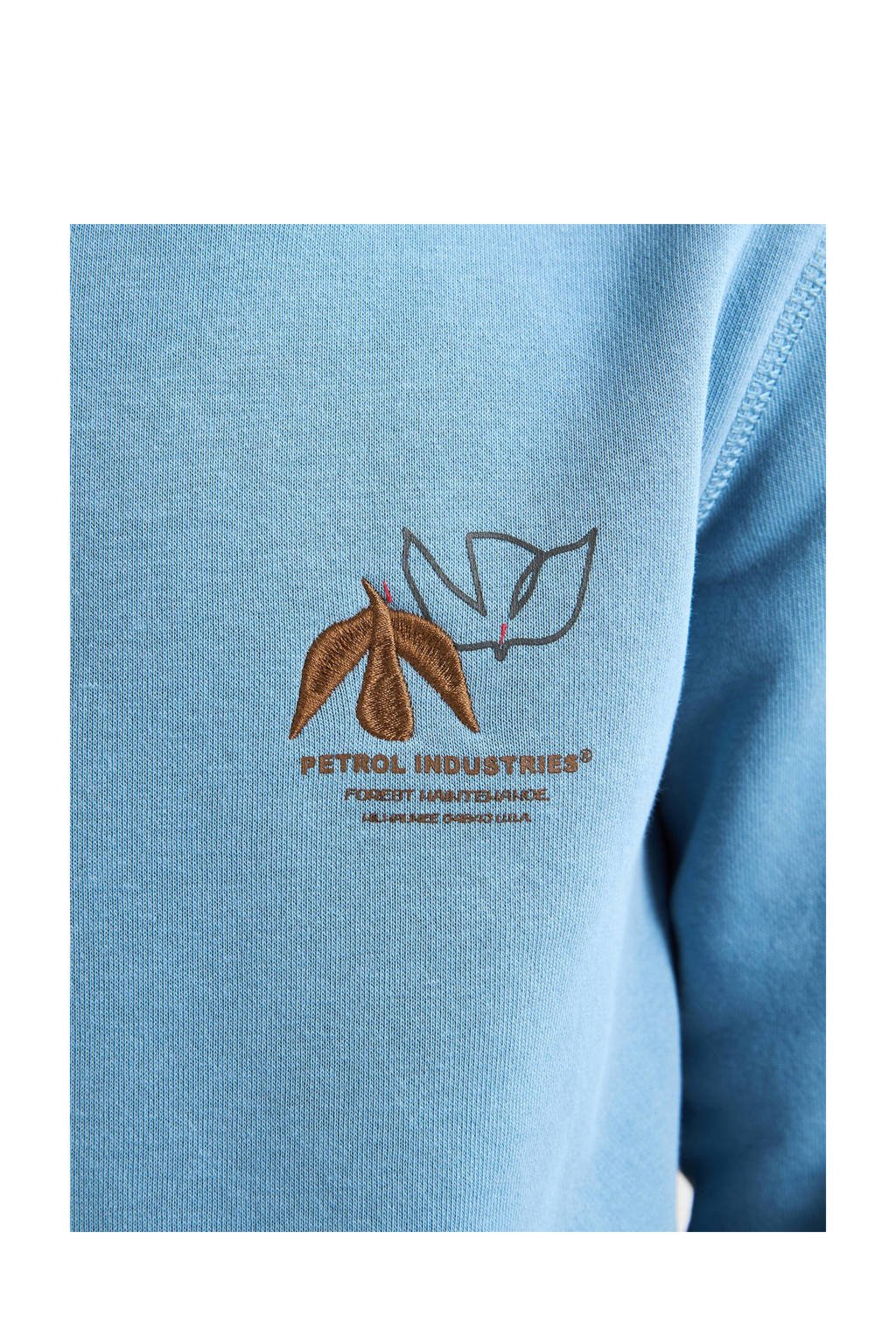 Petrol Industries hoodie lichtblauw