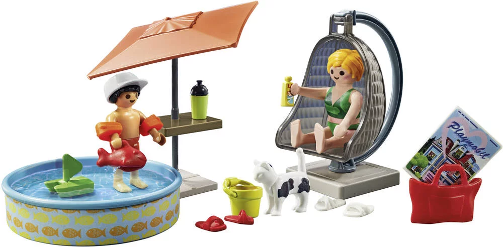 MAMAN ET ENFANT AVEC FAUTEUIL SUSPENDU - 71476