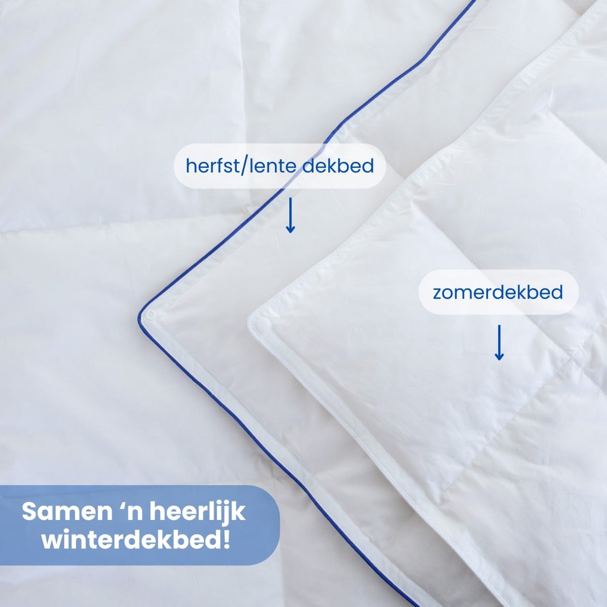 Fabiola - Zwaar Dons - 4-Seizoenen Dekbed - 140x220cm