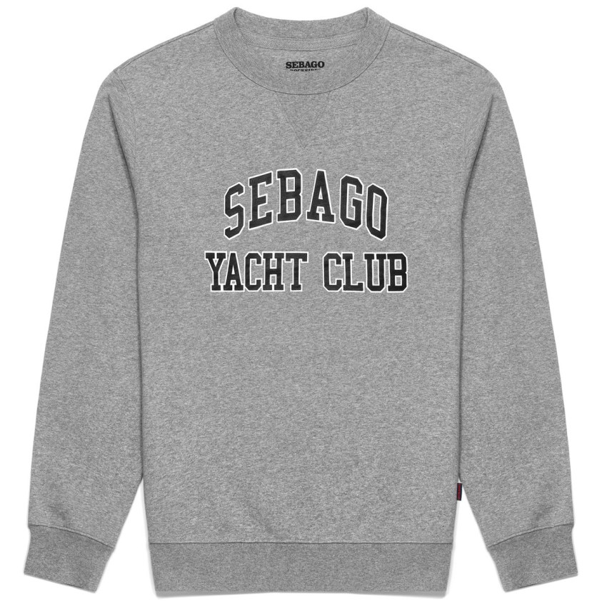 BOOTHBAY GREY MELANGE BLUE WH-SWEAT SEBAGO HOMME