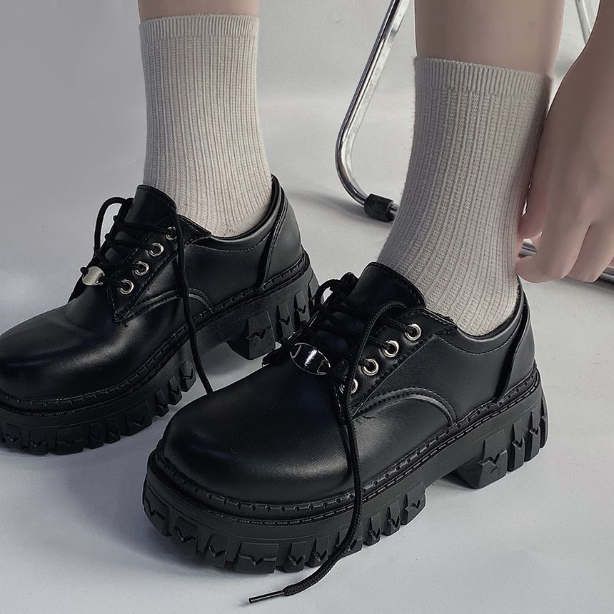 SouthBay Shoes - Oxfords met vetersluiting en platform