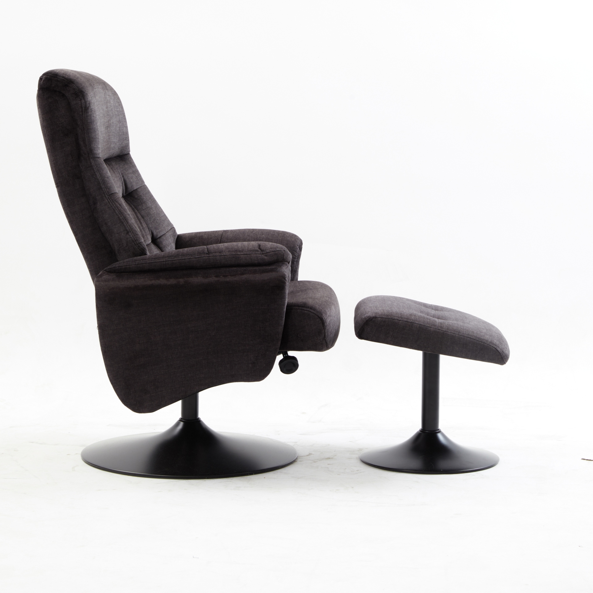 Relaxsessel IDA 2er Set grau-charcoal