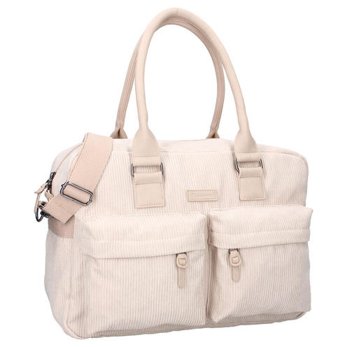 Sac à langer velours côtelé sable - KIDZROOM