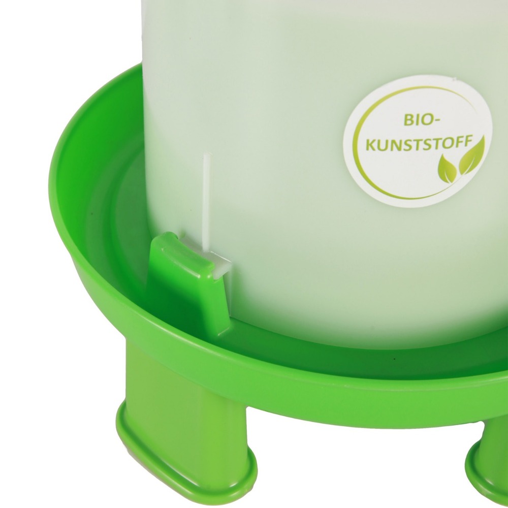 Abreuvoir double cylindre avec pieds ligne verte 6 l