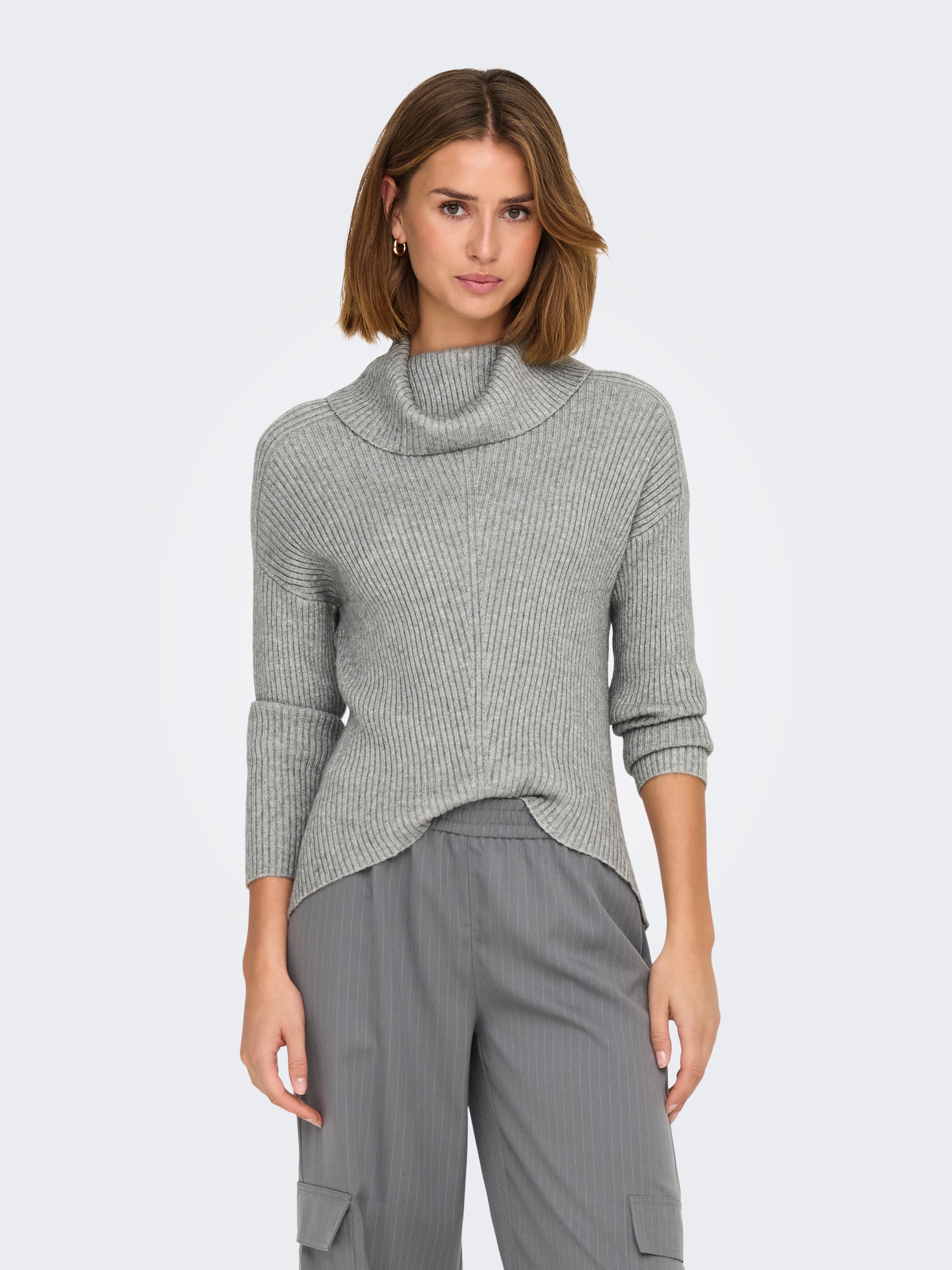 ONLKATIA Strickpullover Medium Grey Melange