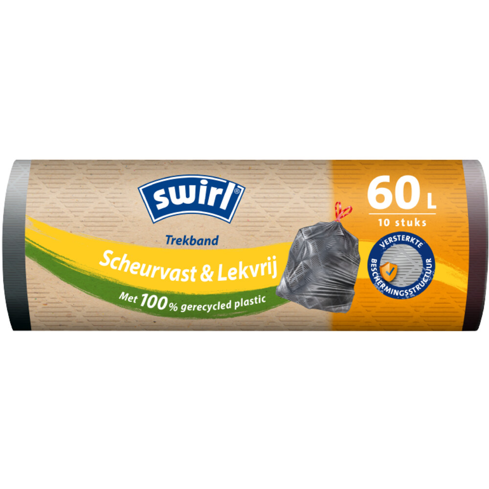 Swirl Vuilniszakken met Trekband 60 liter10 stuks