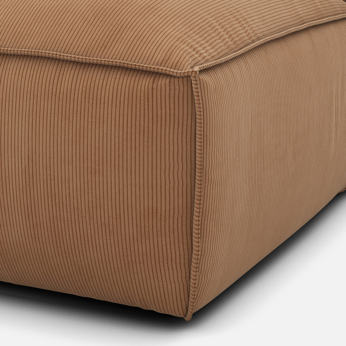 LA REDOUTE INTERIEURS<br>Sofá lounge, esquerdo, veludo cotelê, Seven