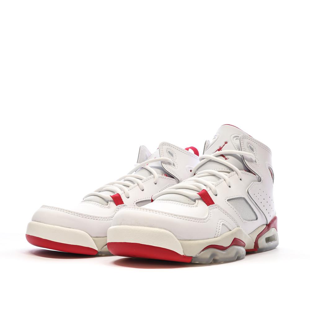 Nike Baskets Blanches/Rouges Garçon Nike Jordan Fltclb 91