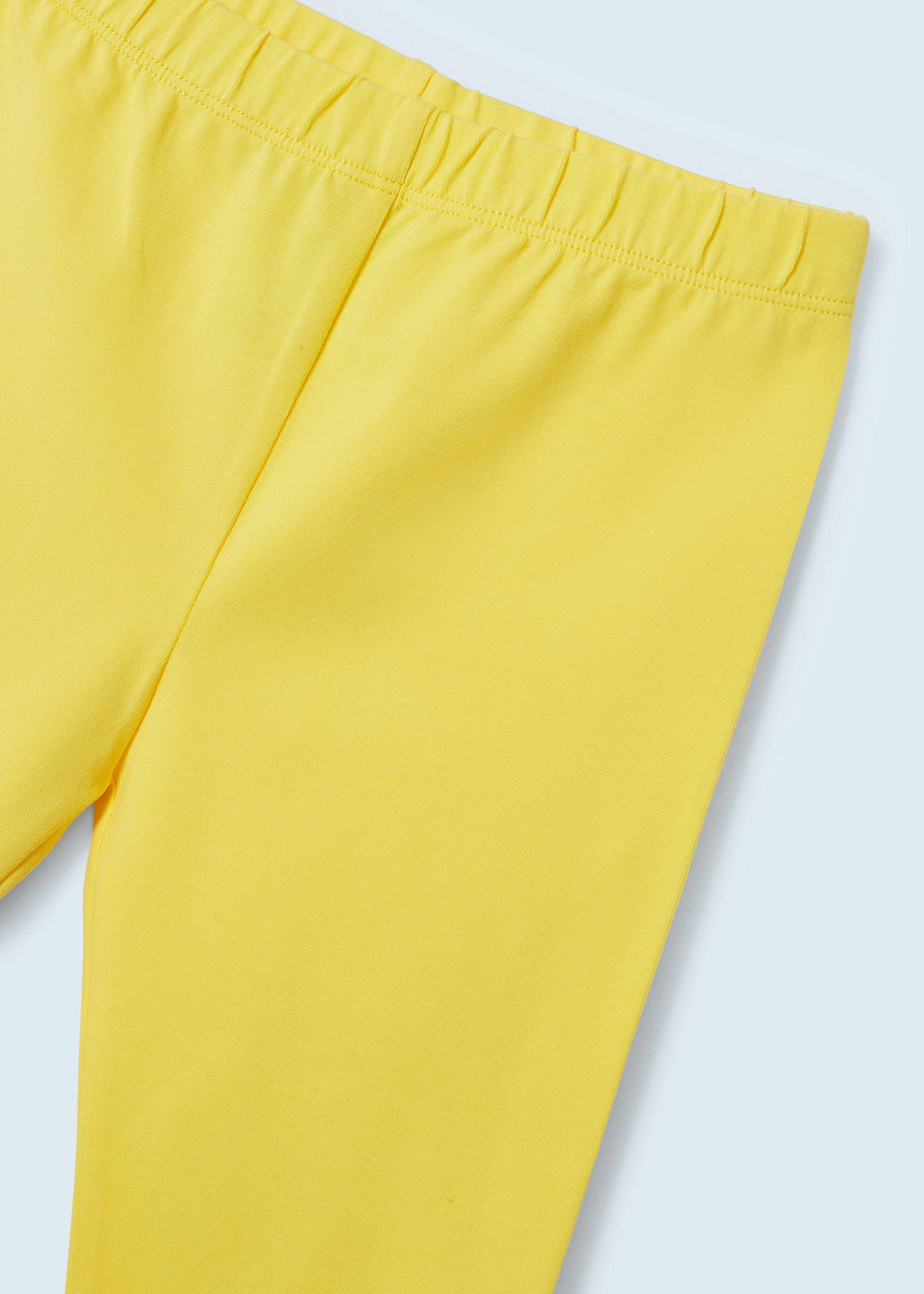 Conjunto de duas peças com calça legging capri de algodão para meninas